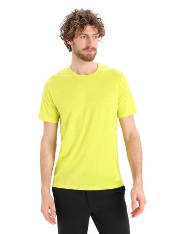 Shine Men's Icebreaker Merino Tech Lite II Short Sleeve Tee T Shirts | USA 1164CTVE